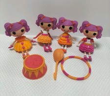 Mini Lalaloopsy Bundle Peanut Big Top 3 Inch Dolls MGA Purple Hair Button Eyes