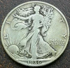 US 1936-D Walking Liberty Half  **