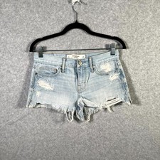 Abercrombie & Fitch Mom Shorts Womens 0 Blue ...