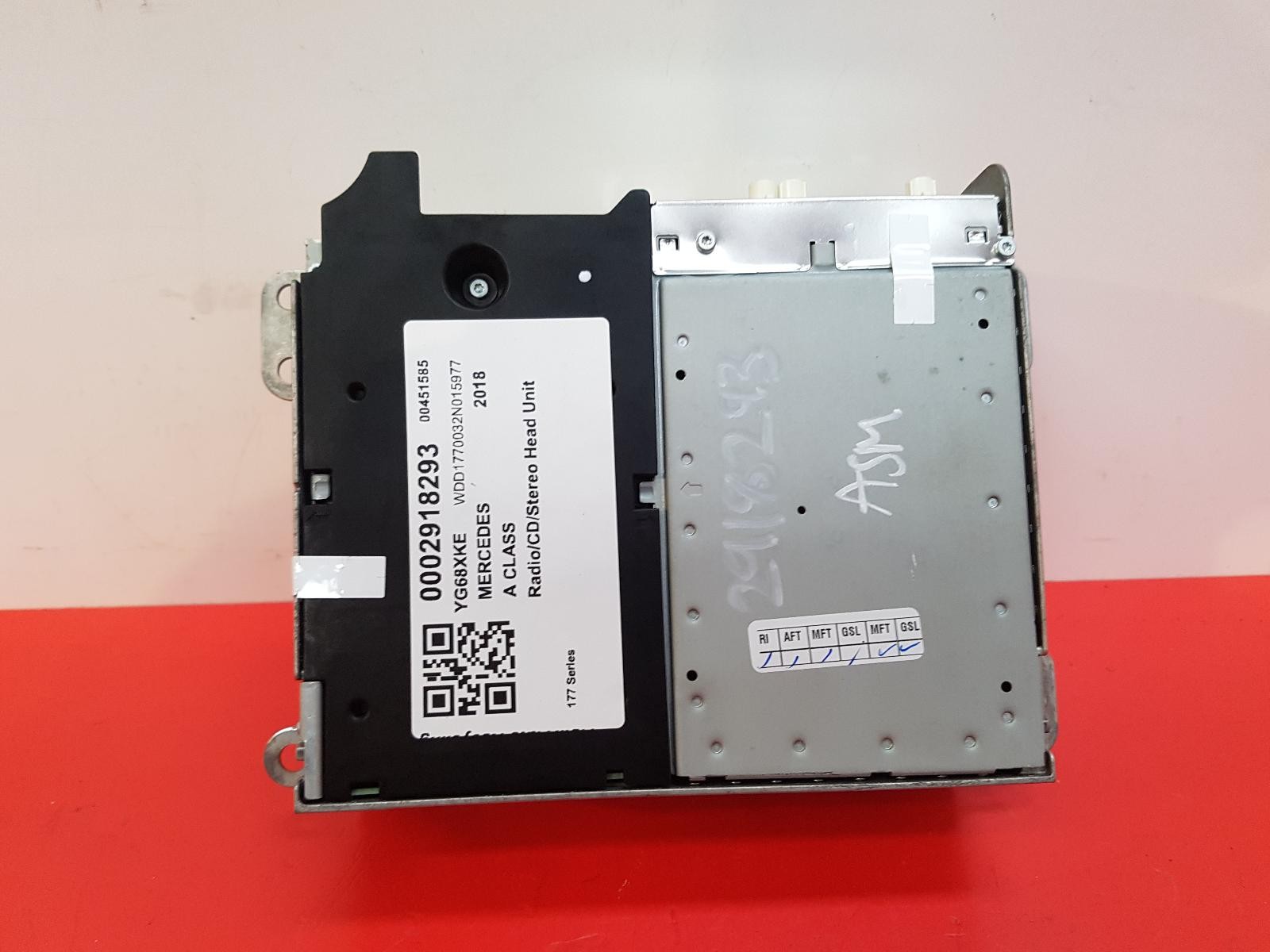 2018 MERCEDES A-CLASS 177 RADIO STEREO UNIT A1679004209