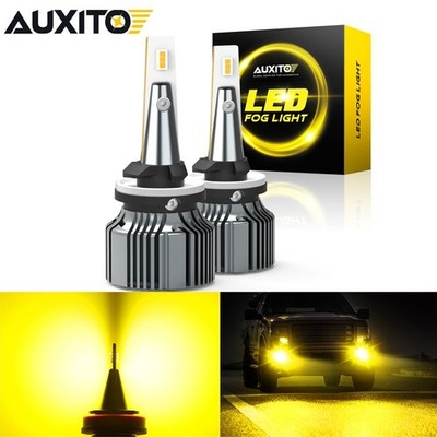 AUXITO 880 890 LED Fog Light Bulbs Golden Yellow Extremely Bright High Power DRL
