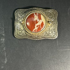 Vintage western belt buckle red