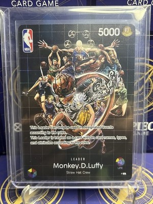 NBA Monkey D. Luffy Promo Leader One Piece Mint Foil