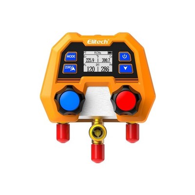Elitech Digital Manifold Gauge for HVAC, Refrigeration & AC Systems - Support...
