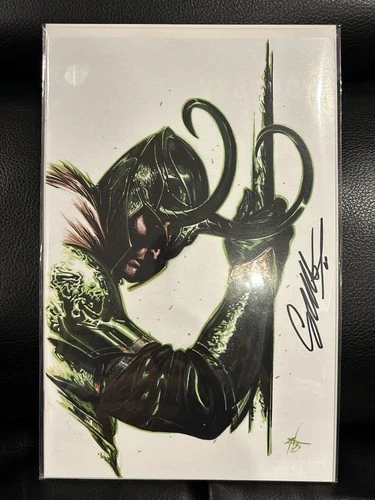 THOR #16 GABRIELE DELL'OTTO SIGNED EXCLUSIVE VIRGIN VARIANT LOKI DELL OTTO COA