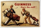 Vintage Guinness That's The Stuff ! Metal Golf Pub Beer Sign 12x8  Mancave 1997