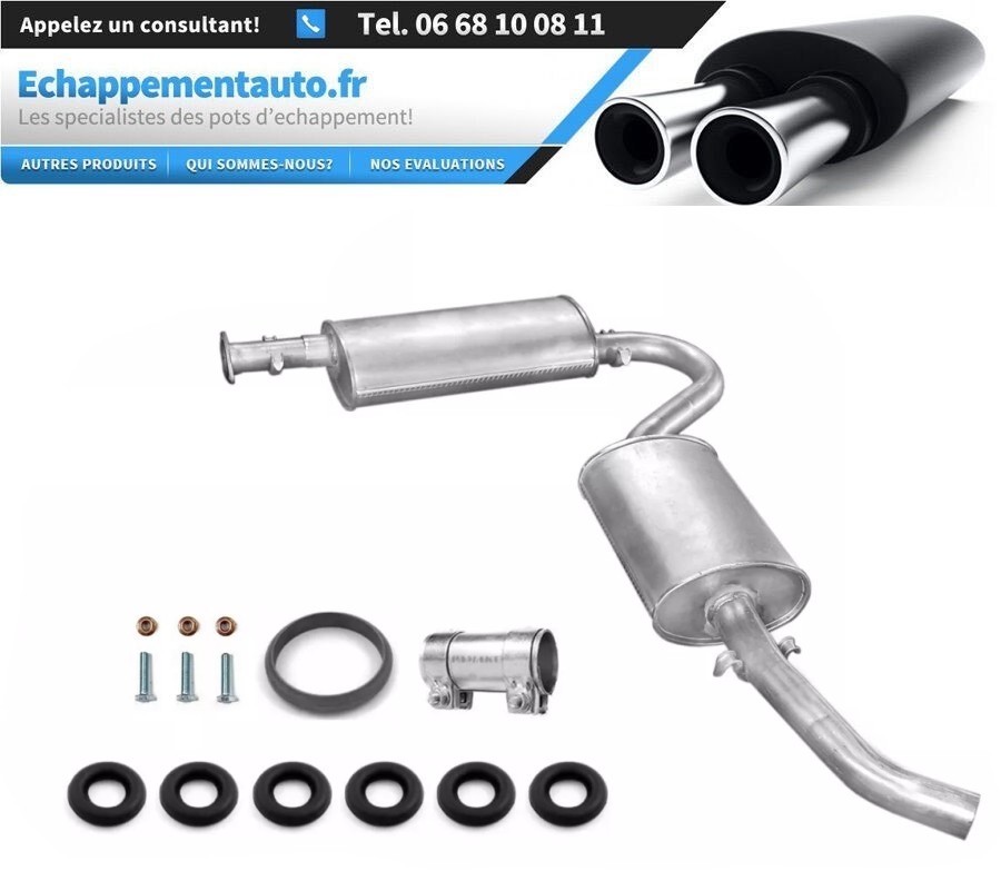 Échappement kit Citroen Jumper résout le problème de rouille 1.9 2.5 D