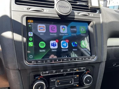 Für VW Golf 5 6 Plus 9 Zoll kabellos CarPlay Android Auto Autoradio WiFi FM SWC - Bild 1 von 4