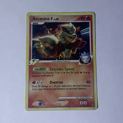 Pokemon TCG Arcanine G 15/147 Supreme Victors SP Holo Rare 90 HP ENG 2009(swirl)