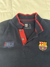 FC Barcelona Shirt Navy Red Size L Official Club Logo Soccer