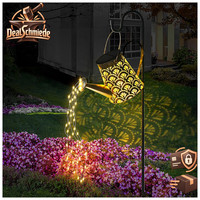 GießKanne Lichterkette AußEn LED Solar Wasserdicht Vintage Gartendeko Garten