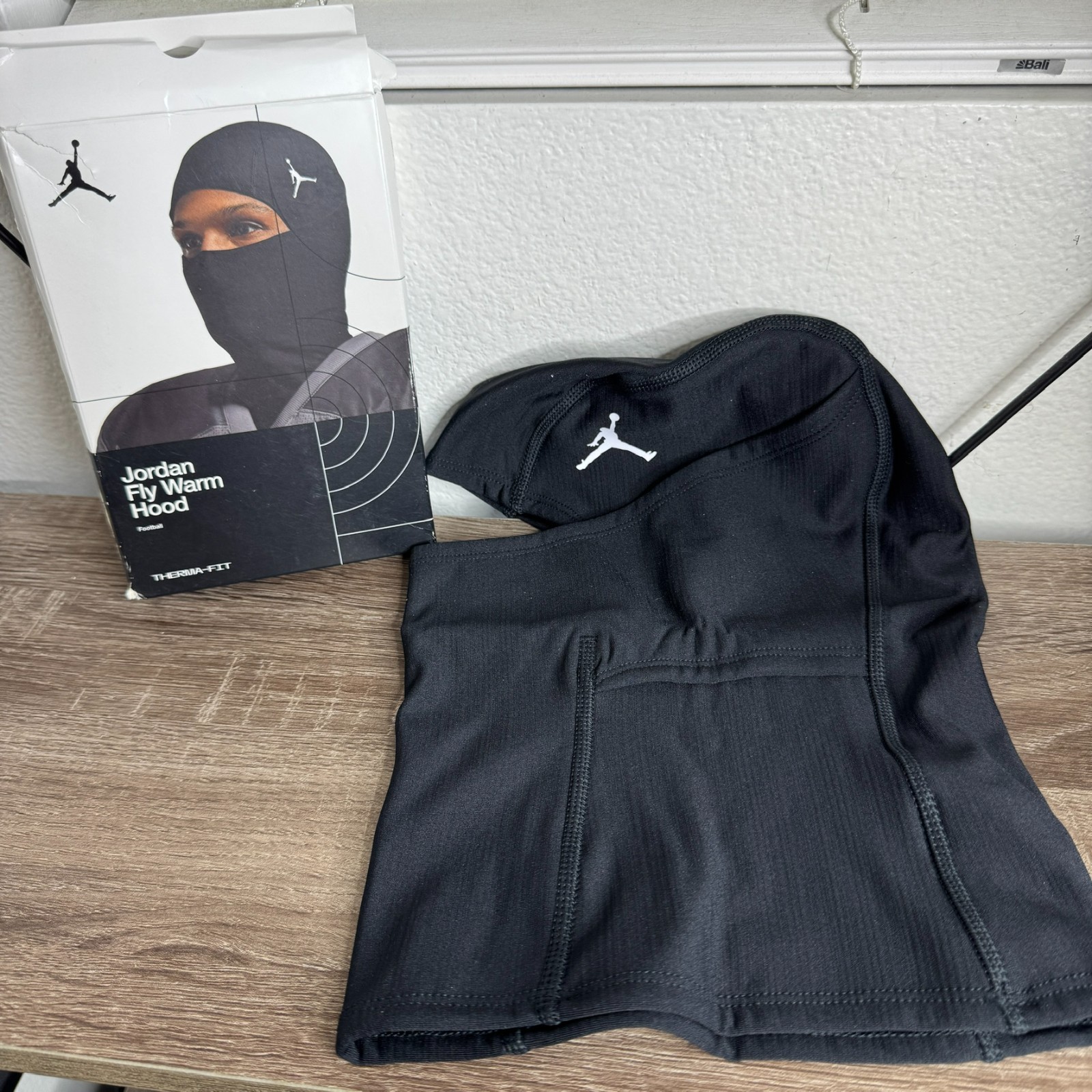 Jordan Nike Therma-FIT Black Fly Warm Hood Football Mens Ski Mask Shiesty NEW