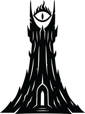 Vinyl Decal Car Truck Sticker Wall Lord Of The Rings Eye Of Sauron Barad-dûr v2
