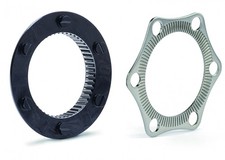 Adattatore disco freno Miche da Centerlock a IS 6 fori nero