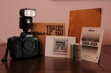Nikon F5 35mm SLR Film Camera Body, Gride  Split Focusing Screens, SB-28 Flash