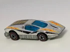 Vintage 1976 Hot Wheels Super Chromes Redline Chrome Large Charge Hong Kong