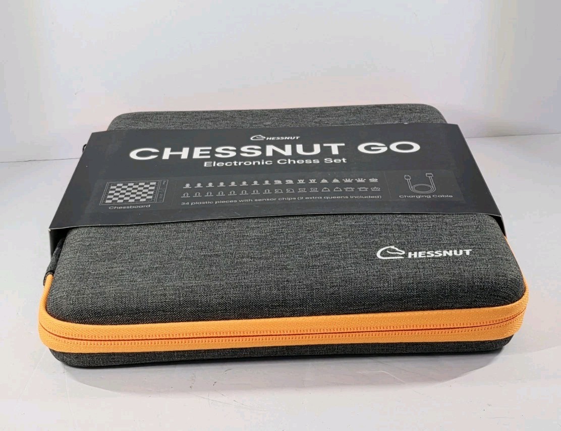 Chessnut Go Travel Electronic Bluetooth Chessboard w/ Full Piece Recognition