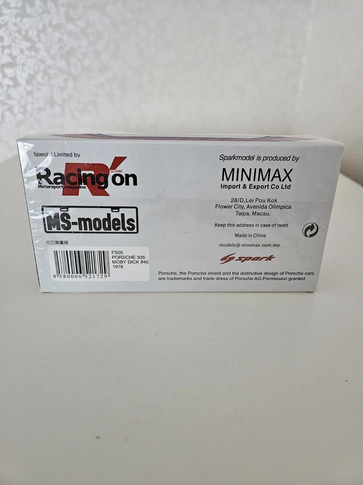 Spark 1.43 Racing on FS05 Porsche 935 /78 "Moby Dick" Norisring 1978 #40 Ickx - Image 3 of 4