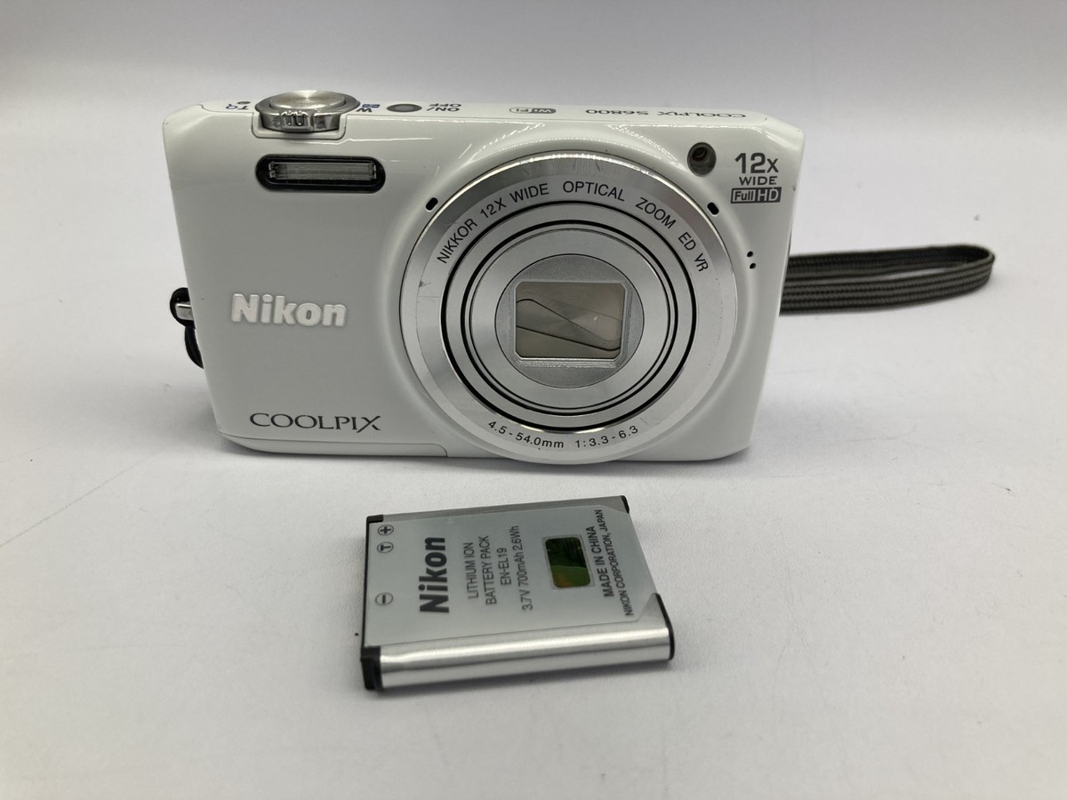 READ Excellent Nikon COOLPIX S6800 Compact Digital Camera White