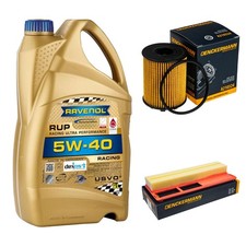DENCKERMANN Inspektionspaket 5L RAVENOL 5W-40 für Ford KA 1.3 TDCi