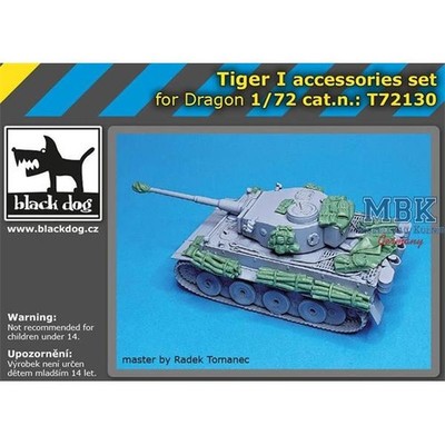 BLACK DOG BDT72130 Tiger I accessories set / Zubehör 1/72