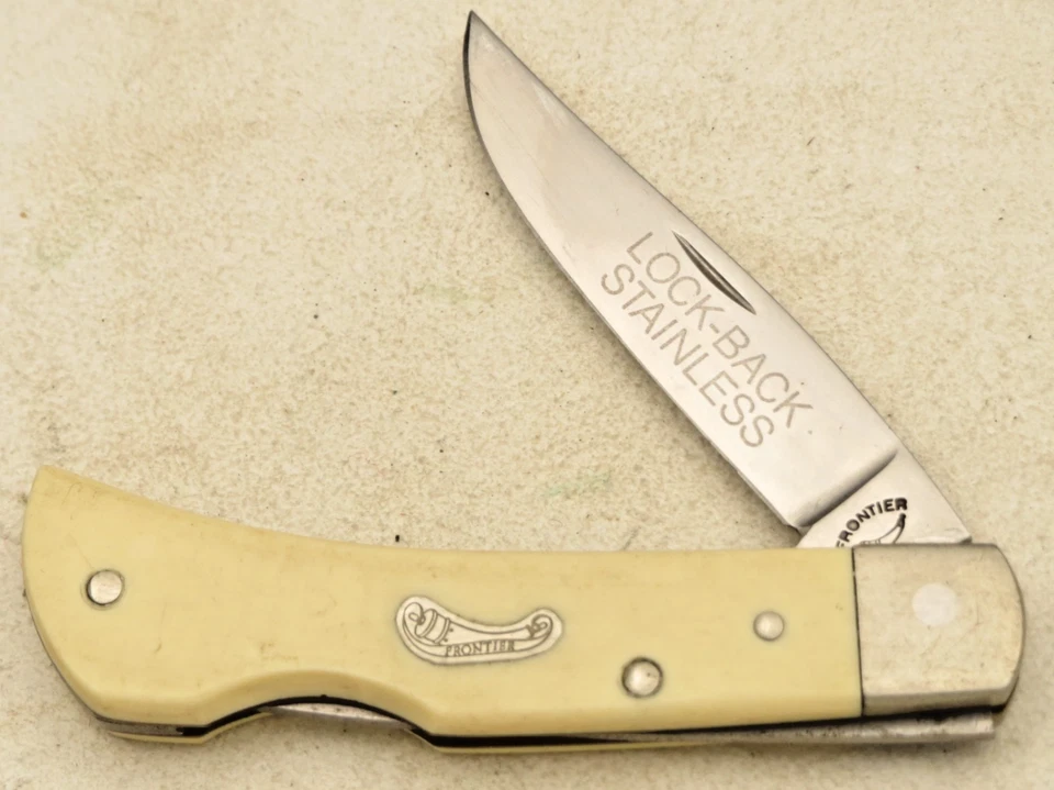 Cuchillo pequeño vintage Imperial FRONTIER EE. UU. - inoxidable - ligeramente usado Foto 2 de 4