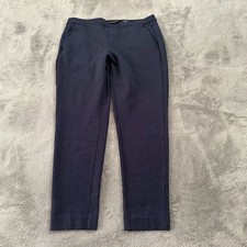 Liverpool Navy Blue Pull On Ponte Knit Pants Women's 6/28 Polka Dot