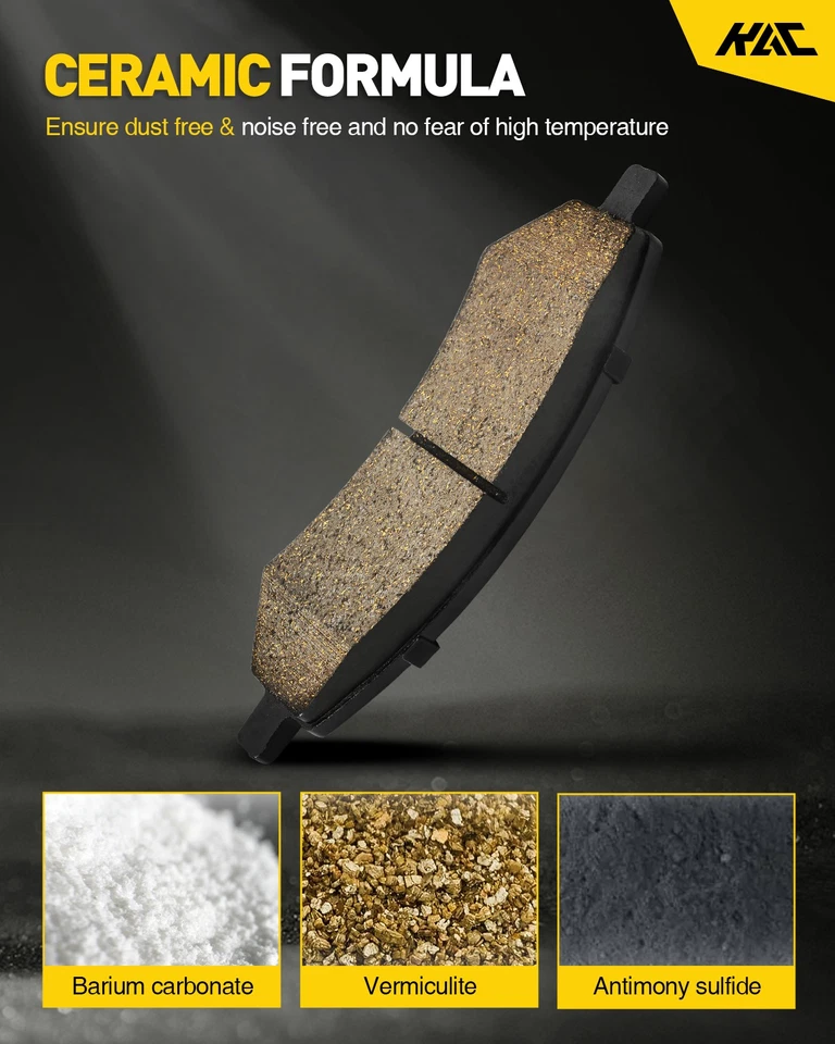 Rotores de freno delanteros perforados pastillas de cerámica aptos para Nissan TITAN Armada 2008-2010 Foto 3 de 4