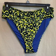 AA-534 Aerie NWT PLUS SIZE XXL High Cut Cheeky Animal Print Bikini Bottoms