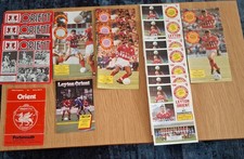 Leyton Orient FC Programmes Job Lot Of 19 - Range Over - 1974 to 1993 As Photo