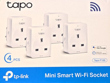 TP-Link Tapo P100 Mini Smart WiFi Plug 4 Pack Alexa Google Home UK