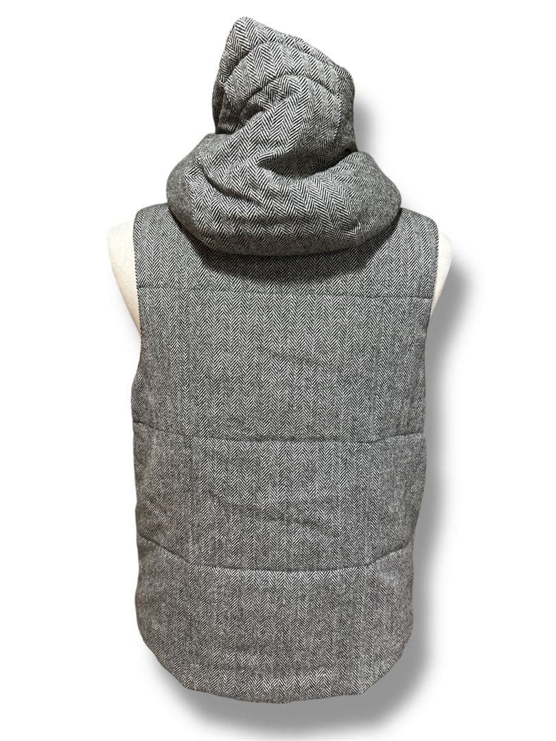 Engineered Garments Down Vest Gray Herringbone S … - image 4