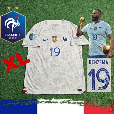 NIKE FRANCE FFF Karim BENZEMA#19 2022/23 Away Jersey Rare Mens