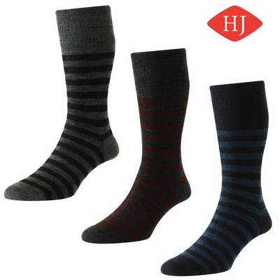 HJ Hall Wolle Weichtop Socken Klassisch Streifen Lockeres Top Nicht Elastisch