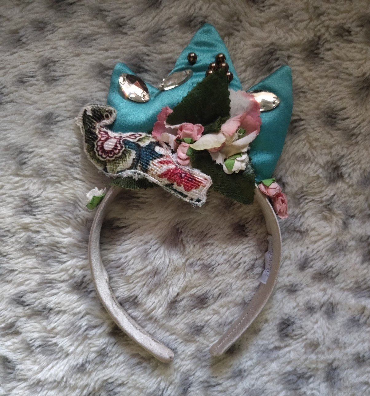 PATACHOU Girls Satin Crown Hairband