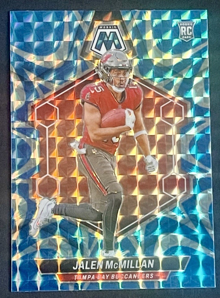 2024 Panini Mosaic Jalen McMillan Rookie Reactive Blue Prizm RC #373 Buccaneers