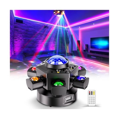 6-Arm Moving Head Light with RGBW 4-in-1 Stage Lighting Effect & Strobe Effec...
