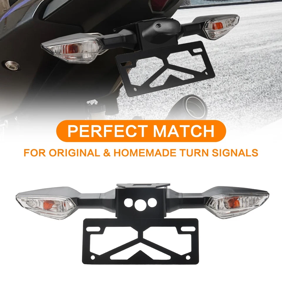 For Kawasaki Ninja 250 400 500 Fender Eliminator Kits Rear License Plate Holder - Image 4 of 4