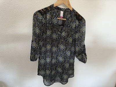 No Boundaries Tunika Bluse Gr. S Damen bunt