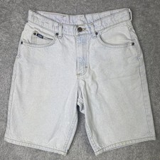 Vintage 90s Lee Women's High Waisted Denim Light Wash Jean Shorts Sz 31 Short