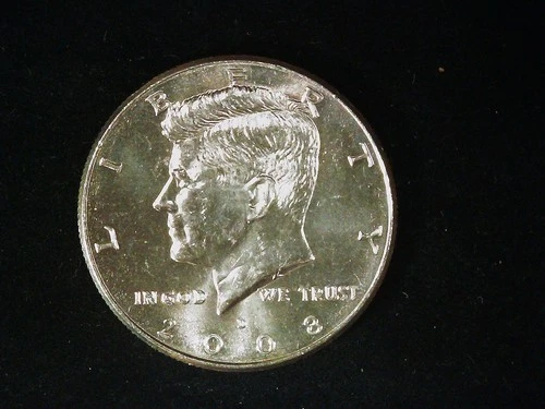 2008-D Kennedy Half Dollar AU+ (1). Free Shipping!