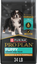 High Protein Dry Puppy Food, Chicken and Rice Formula - 34 Lb. Bag 4.12 per pound