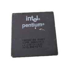 RARE VINTAGE 1992 INTEL PENTIUM 100MHZ SOCKET 7 CPU A80502100 SY007 RM1-CBL29-9