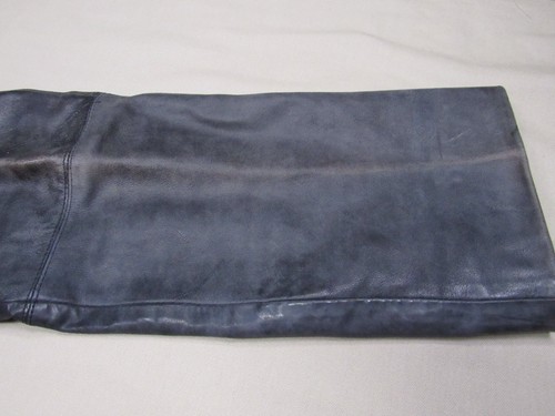 Vintage Men's Leather Pants by Liaison Size 30 Gay Biker Leather Pocket Flap - Picture 2 of 12