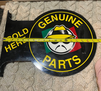 1999 Lowrider Magazine Genuine Parts Sold Here Metal Sign Vintage