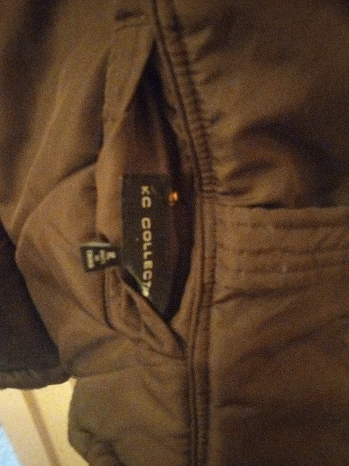 KC Collections Women's Size XL Brown Fuzzy Lined Vest - Image 2 of 4