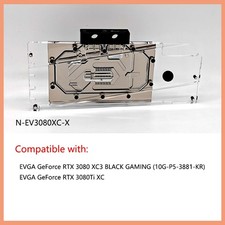 Granzon GPU Water Block For EVGA GeForce RTX 3080 XC3 BLACK GAMING