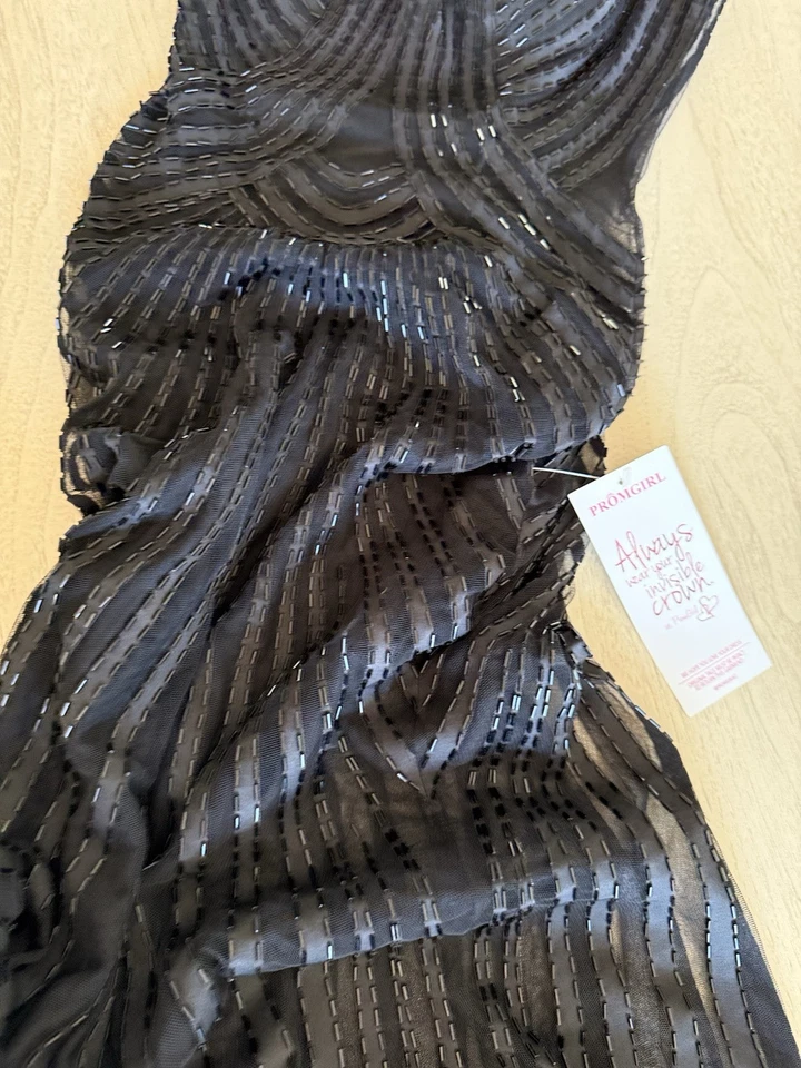 Prom Dress JASZ COUTURE RED CARPET 4982 Beaded Black NWT - Image 4 of 4