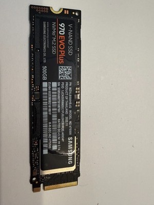 Samsung 970 EVO Plus 500GB NVMe M.2 SSD MZ-V7S500 + PCIe x4 Adapter + Heatsink