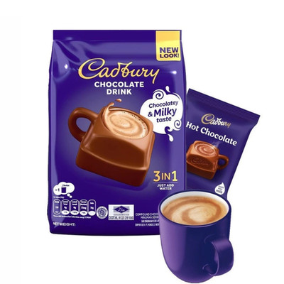 1 X Cadbury 3-in-1 Chocolate Drink | 13Sachets x 30g | Instant Cocoa | Hot/Cold